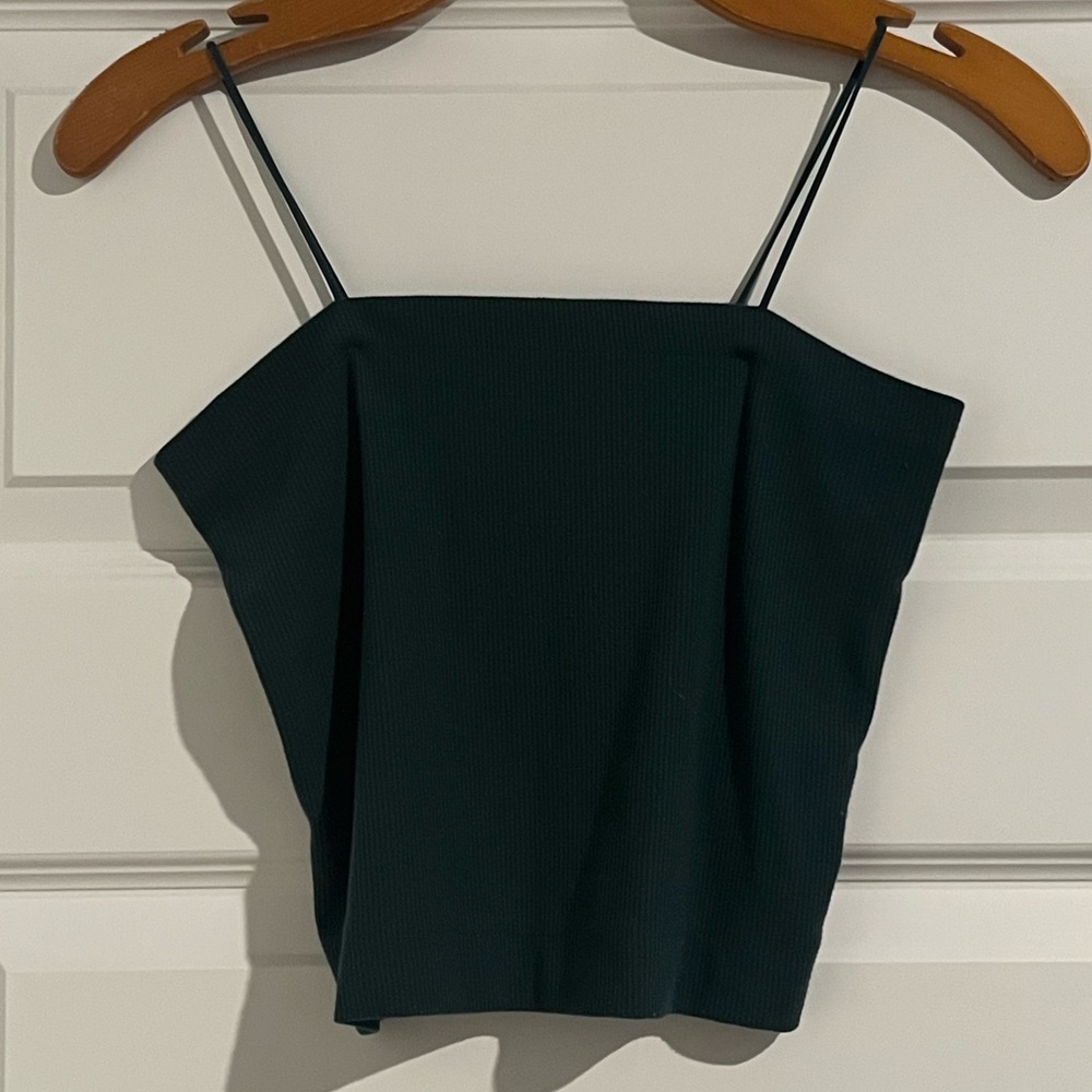 American Eagle Green Spaghetti Strap Top Size Medium